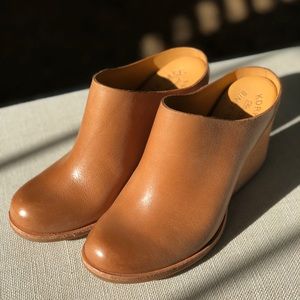 Challis Mule by Kork-Ease in brown leather